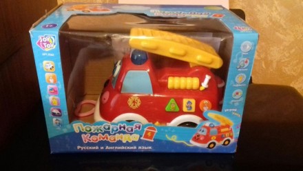 Развивающая игрушка - "Пожарная команда" (Joy Toy). Новая. Работает на 3 пальчик. . фото 2