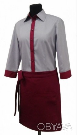 Форма для официанта цветная  состоит блузки и фартука.

Блузка женская притале. . фото 1