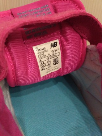 Кроссовки New Balance на липучке.
Цвет розовый насыщенный.
100% замша + сетка.. . фото 6