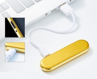 Красивая и приятная на ощупь USB зажигалка выполнена из металла, с нанесением ма. . фото 6