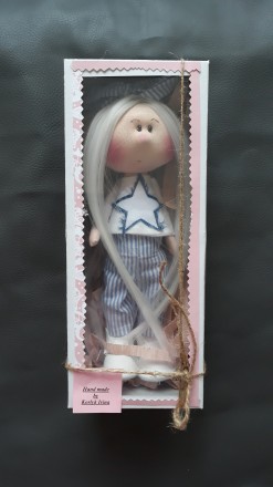 Текстильная кукла ручной работы. Выполнена из качественных и гиппоаллергейных ма. . фото 3