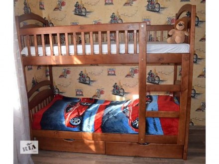 Двухъярусная кровать Карина детская и подростковая с мебельного производства тра. . фото 8