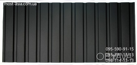 Профнастил черный RAL 9005 с матовым или глянцевым покрытием для любителей темно. . фото 1