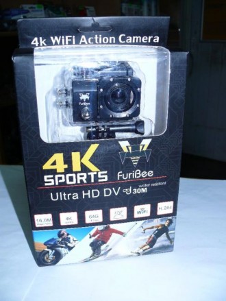 Видеокамера, экшен камера Q6FB 4K, с WiFi, вес 60 гр, 2 дюйма ЖК-дисплей , 320 х. . фото 11