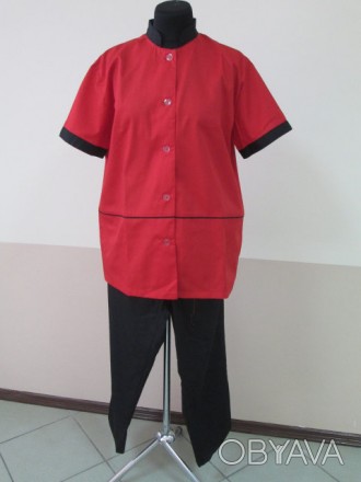 Униформа для повара состоит из кителя и брюк. Китель прямого покроя - с централь. . фото 1
