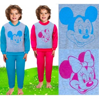 Детские трикотажные пижамы оптом и в розницу
Пижама "Микки" 
 
Размерный ряд: 86. . фото 3