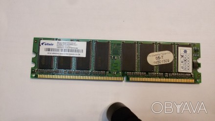 512MB Elixir DDR1 RAM PC3200U-30330 400MHz CL3 Desktop Memory M2U51264DS8HC2G-5T. . фото 1