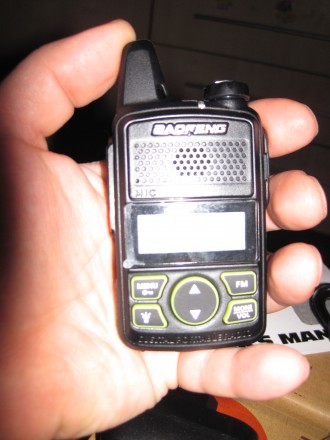 Радиостанция BAOFENG T-1 Mini дальность 1 -3 км.Размер 6 см х11 см, вес 100 грам. . фото 3
