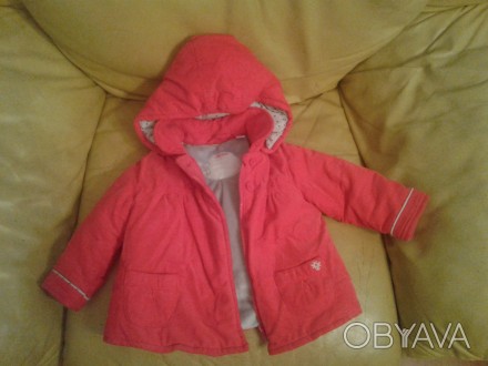 Серое пальтишко (JS collection) размер 84. Красное пальто (Obaibi) размер 74. ка. . фото 1