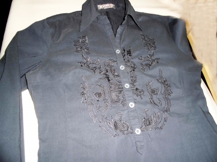 Блузка нарядная из батиста, б/у состояние новой фирма Grandi, 100% котон, притал. . фото 3