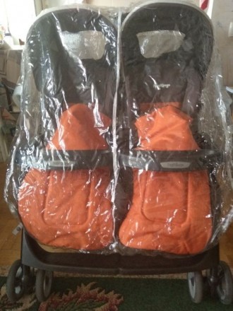 Продам прогулочную коляску для двойни или погодок Peg-Perego Aria Twin от 6 меся. . фото 3