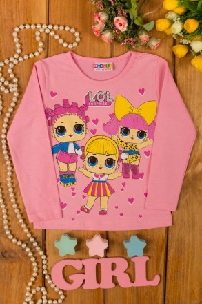 Стильные наряды для девочек с изображением куклы лол.
Материал - хлопок. 

Ка. . фото 3
