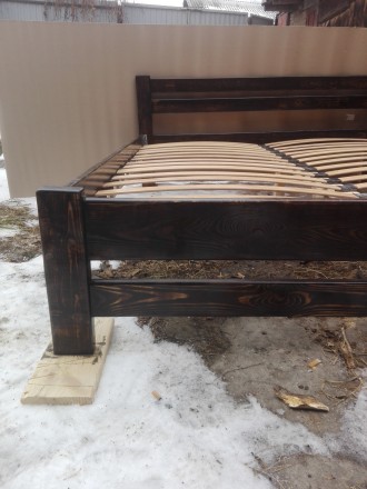 Деревянные кровати из массива сосны с ламелями 160*200 но можем сделать ваш разм. . фото 6
