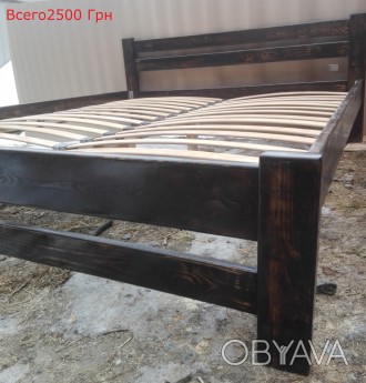 Деревянные кровати из массива сосны с ламелями 160*200 но можем сделать ваш разм. . фото 1