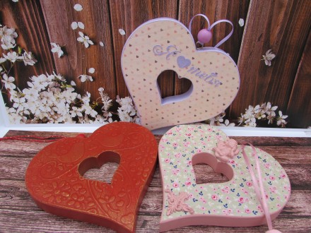 Большое сердце-подвеска из сосны, прекрасный подарок на День Св. Валентина. Тако. . фото 2