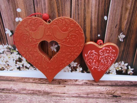 Большое сердце-подвеска из сосны, прекрасный подарок на День Св. Валентина. Тако. . фото 5