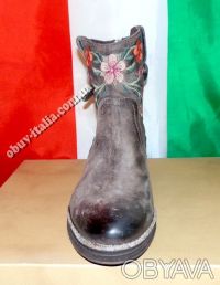 Фирменные женские кожаные ботинки известной итальянской фирмы ALKIMIA   оригинал. . фото 3