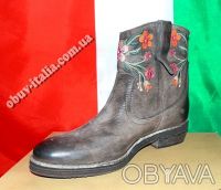 Фирменные женские кожаные ботинки известной итальянской фирмы ALKIMIA   оригинал. . фото 4