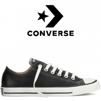 Кеды Converse Chuck Taylor All Star ⭐ оригинал, чёрные, кожаные, низкие,   модел. . фото 2