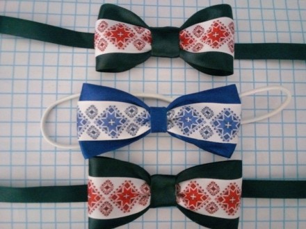 Новые нарядные галстуки - бабочки атласные и репсовые, на застежке или на резинк. . фото 5