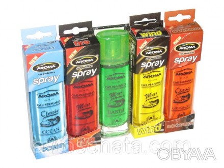 Освежитель воздуха AROMA "Spray" 50мл (антитабак). . фото 1