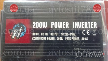 Преобразователь напряжения 12V-220V 200W модифицирован. волна
Инвертор (преобраз. . фото 1
