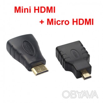 HDMI Mini HDMI Micro  type D с HDMI Адаптер
Shchv HDMI Mini HDMI для Micro HDMI. . фото 1