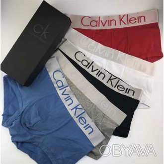 Набір чоловічих трусів Calvin Klein в наборі 5 шт + фірмова чорна коробка.
Це ч. . фото 1