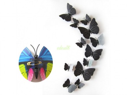 Декоративные наклейки "Бабочки"отлично дополнят и украсят даже самый изощренный . . фото 5