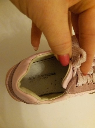 дитячі кросівки Шалунішка,розмір 23,колір світло рожeвий.устілка ортопeдична,мат. . фото 4