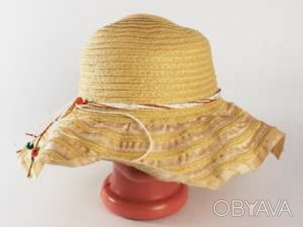Соломенная шляпа Нэтьюэль 40 см., бежевая (113120)
Женские соломенные шляпы – са. . фото 1