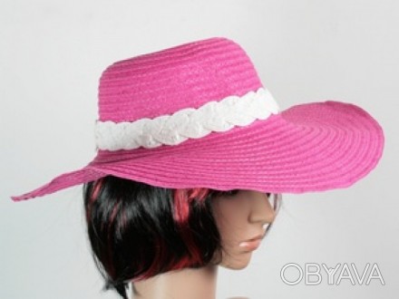 Соломенная шляпа Рестлин 40 см., розово-белая (113123)
Женские соломенные шляпы . . фото 1