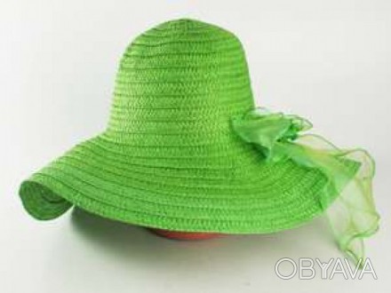 Соломенная шляпа Силько 46 см., зеленая (113125)
Женские соломенные шляпы – самы. . фото 1