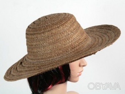 Соломенная шляпа Тисаж 42 см., темно-коричневая (113135)
Женские соломенные шляп. . фото 1