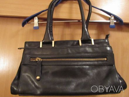 Высококачественная итальянская сумка из натуральной кожи. Три наружных кармана н. . фото 1