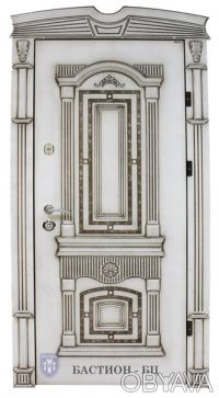 Дверь Серии "Монолит" 860 Х 2050 в матовой структурно и в ПВХ плёнках ,рис.Рим -. . фото 3