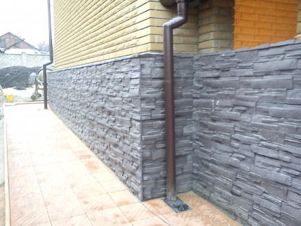 Фасадная бетонная плитка (облицовочная, цокольная). 
Цена от 143 грн. за 1 кв. . . фото 9