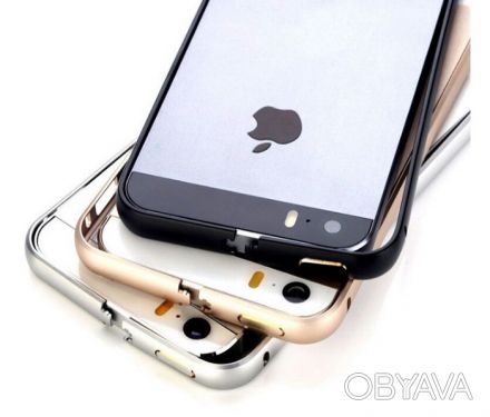 чехол iPhone 4 4s 5 5s se 6 6s 6+ алюминий. Бампер алюминий (золото, чёрный, сер. . фото 1