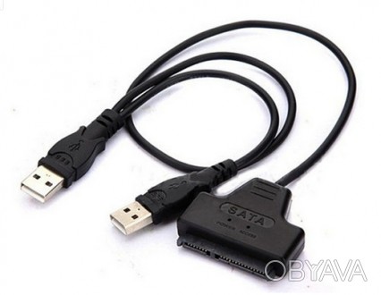 Перехідник USB SATA (адаптер) USB 2.0 - SATA 2.5, 
дозволяє підключити жорсткий. . фото 1