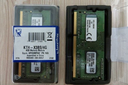 Продам два новых модуля памяти Kingston KTH-X3BS/4G (System-Specific Memory for . . фото 2