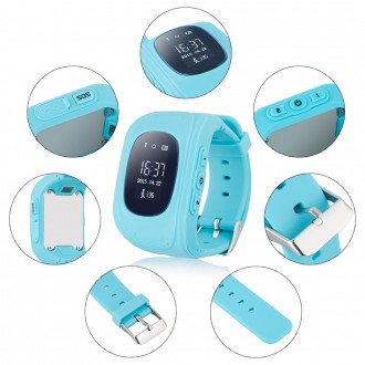 Детские умные часы Smart Watch GPS трекер Q50/G36 Light Blue Хорошей альтернатив. . фото 4