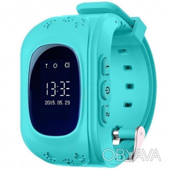 Детские умные часы Smart Watch GPS трекер Q50/G36 Light Blue Хорошей альтернатив. . фото 1