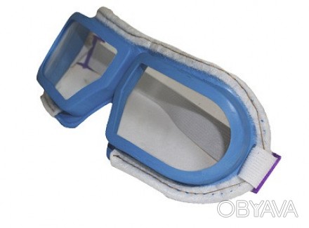 Очки защитные синие (обшитые) Предназначены для защиты глаз от инородных частиц,. . фото 1
