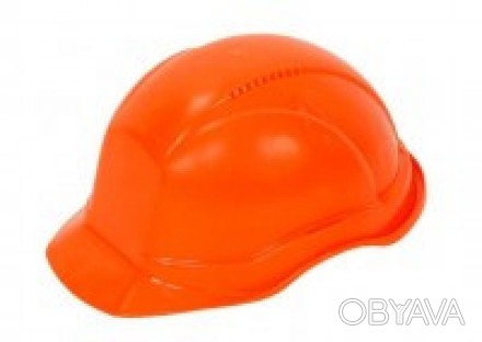 Каска строительная Украина (цвет оранжевый) Каска изготовлена из ударопрочного м. . фото 1