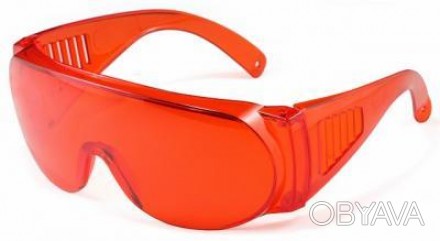 Очки защитные красные Предназначены для защиты глаз от инородных частиц, механич. . фото 1