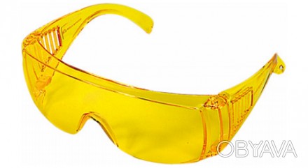 Очки защитные желтые Предназначены для защиты глаз от инородных частиц, механиче. . фото 1