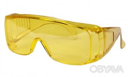 Очки защитные желтые, усиленные Предназначены для защиты глаз от инородных части. . фото 1