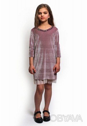 Платье для девочек из мягкого бархата от ТМ LikeMe (6 — 10 лет)
Какая же весна б. . фото 1