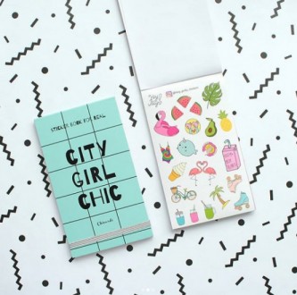 Книга с наклейками Sticker Book City Girl Chic (123194)
Эти наклейки созданы спе. . фото 4