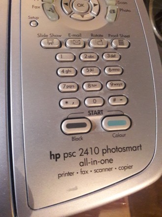 МФУ  " HP PSC 2410 v", модель: Q3083 A", у робочому стані, комплектність: МФУ, б. . фото 10